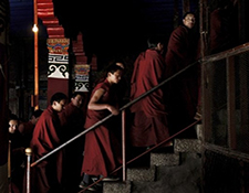 Lhasa Monks walk back tour